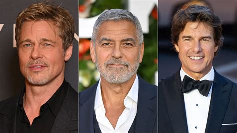 Brad Pitt, George Clooney, Tom Cruise: Hollywood leading men aging ...