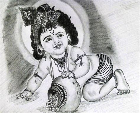 Lord Krishna Drawing