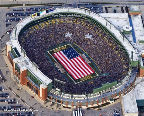 Lambeau Field Aerial Pictures Copyright Joe Oliva