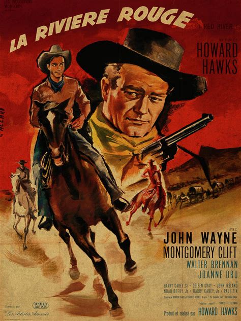 John Wayne Red River French Version Vintage Classic Western Movie ...