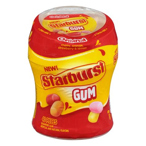 Starburst Original Sugar Free Bottle Gum - Shop Gum & Mints at H-E-B