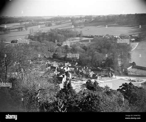 Aerial view of West Wycombe circa 1935 Stock Photo - Alamy