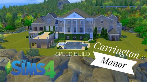 Dynasty Carrington Manor | Sims 4 Speed Build | Part 1 (NO CC) - YouTube