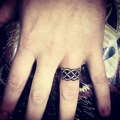 Ring Finger Tattoos Celtic in 2020 | Tattoo wedding rings, Ring tattoo ...