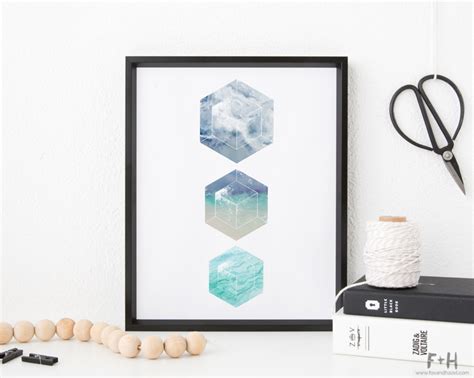 3 Free Geometric Minimalist Art Prints - Fox + Hazel