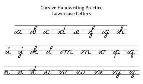 7 Best Images Of Printable Lowercase Cursive Letters Printable | Images ...