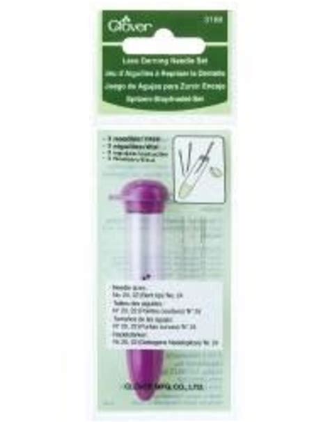 Clover 3168 Lace Darning Needle Set - The Blue Purl - Yarn and Knitting ...