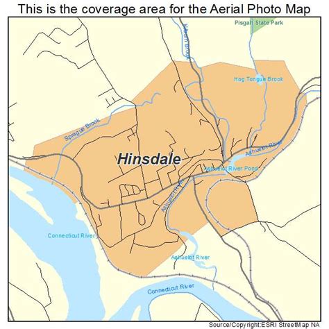 Aerial Photography Map of Hinsdale, NH New Hampshire