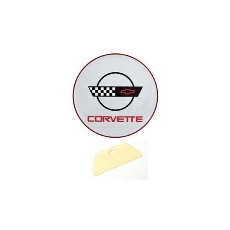 Corvette Wall Or Floor Decal, 44", C4 Logo, Gray | Eckler's Corvette