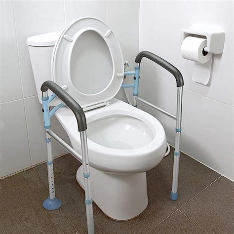 Amazon | OasisSpace Stand Alone Toilet Safety Rail - Heavy Duty Medical ...