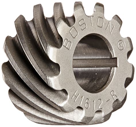 Boston Gear H1612R Plain Helical Gear, 45 Degree Helix, 14.5 Degree ...