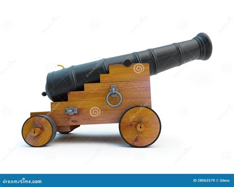 Vieux canon de pirate illustration stock. Illustration du arsenal ...