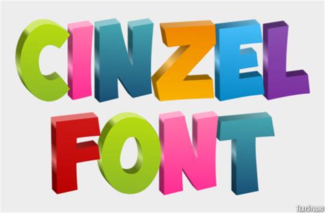 Cinzel Font Text Effect and Logo Design Font