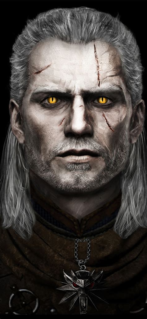 1242x2688 Resolution Henry Cavill As Geralt Of Rivia Fan Art Iphone XS ...