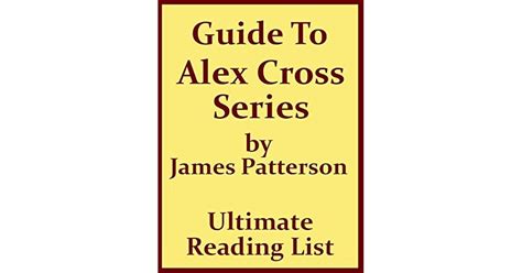 JAMES PATTERSON’S ALEX CROSS SERIES READING ORDER WITH CHECKLIST: ALEX ...