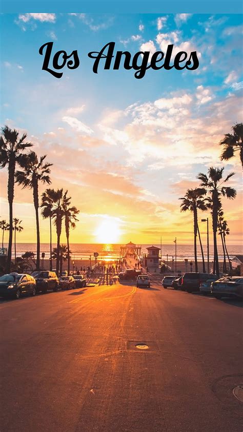 LA Beach, cali, los angeles, palm trees, HD phone wallpaper | Peakpx