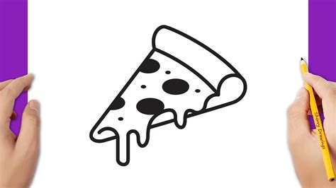 How To Draw A Pizza Slice Clipart - Design Talk