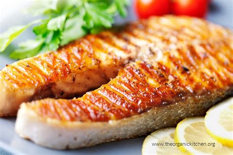 Simple Grilled Salmon Steaks (made indoors or out)