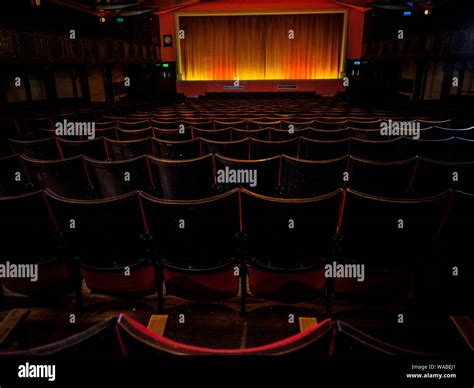 The edwardian interior of Screen 1 in The Dome Cinema, Worthing, West ...