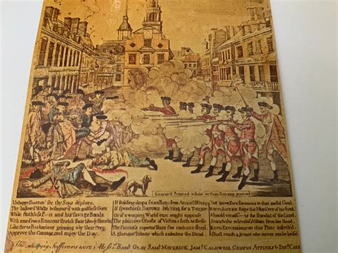 Boston Massacre Engraving Rare Art Postcard Unposted Paul | Etsy