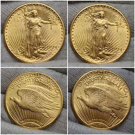 USA 20 Dollar Dollars 1924 St. Gaudens Walking Liberty Gold USA unc ...