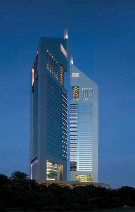 Jumeirah Emirates Towers Dubai hotel building - e-architect