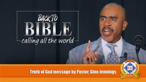 Back-2-Bible Everybody by Apostle Pastor Gino Jennings - YouTube