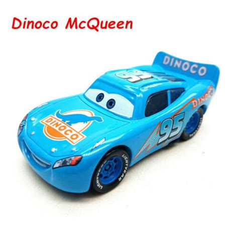 Mattel Disney Pixar Cars Dinoco Lightning McQueen 1:55 Diecast Toys Car ...