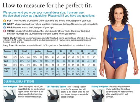 One Piece Swimsuit Size Chart - Greenbushfarm.com