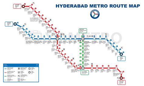 Hyderabad Metro Map 2025, Stations & Metro Lines Maps - YoMetro