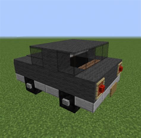 Small Black Family Car 2 - Blueprints for MineCraft Houses, Castles ...