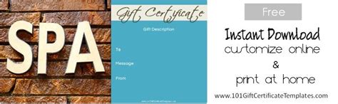 Spa Gift Certificates