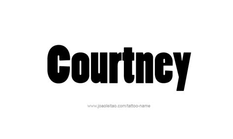 Courtney Name Tattoo Designs