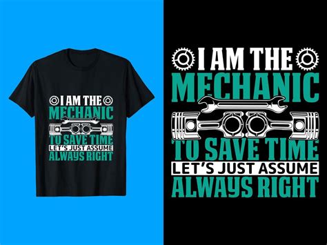 Mechanic T-shirt Design 13211451 Vector Art at Vecteezy