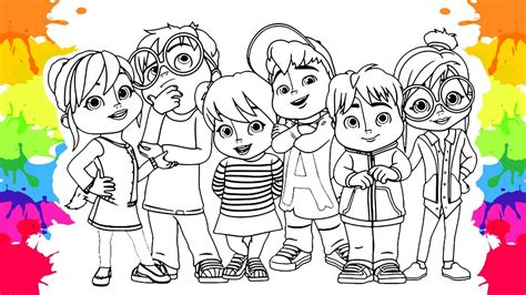 The Chipmunks And The Chipettes Coloring Pages