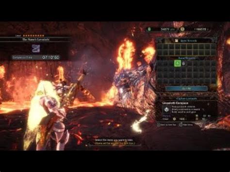 MHW The Names Lavasioth! Solo HBG - YouTube