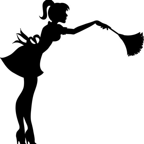 Cleaner Cleaning Maid Silhouette Clip art - Silhouette png download ...