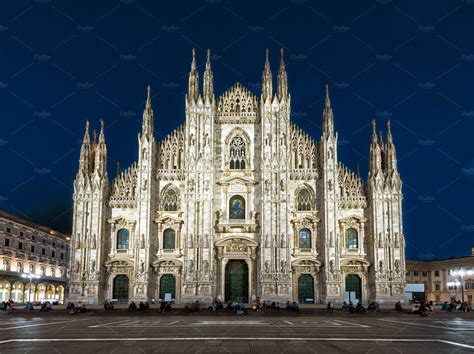 Milan cathedral at night containing amazing, architecture, and art ...