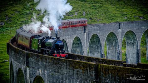 Photography of The Harry Potter Steam Train at the Glenfinnan viaduct ...