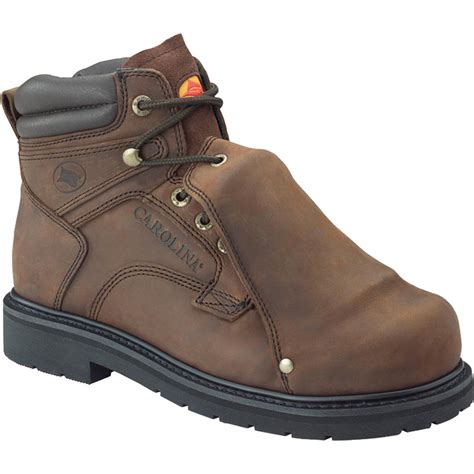 Men's Carolina® 6" Steel Toe Metatarsal Boots, Dark Brown - 102869 ...