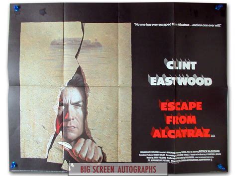 Escape From Alcatraz quad poster | Big Screen Autographs