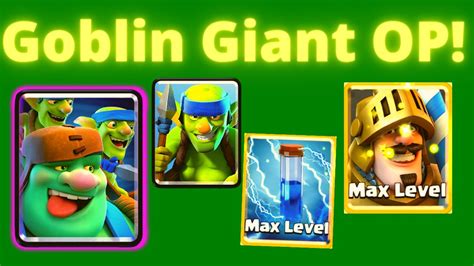 BEST *NEW GOBLIN GIANT DECK in Clash Royale! - Easy Wins with Goblin ...