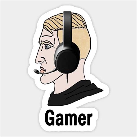 Yes Chad Gamer Meme - Gamer Meme - Sticker | TeePublic