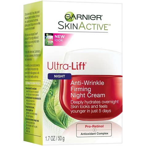 Garnier SkinActive Ultra-Lift Anti-Wrinkle Firming Night Cream 1.7 oz ...