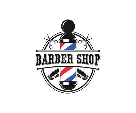 Vintage Barbershop Logo. Barber Shop Logo Vector Template 10071705 ...