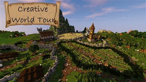 Minecraft Creative - World Tour - Rustic Fantasy (World Download in ...