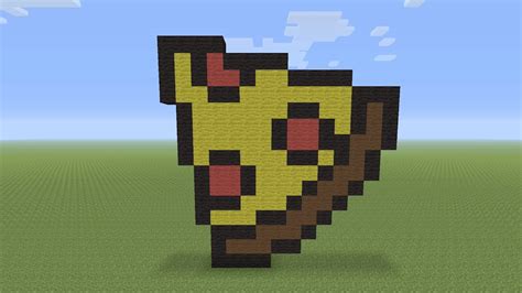 Minecraft Pixel Art Pepperoni Pizza Slice Pixel Art Minecraft | The ...