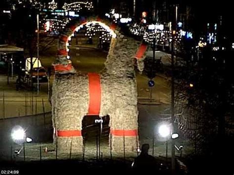 The tradition of Yule goat burning in Sweden | Swedish christmas ...