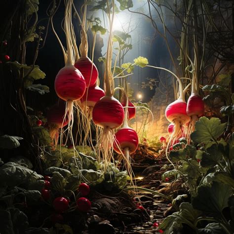 Premium AI Image | Night of the Radishes