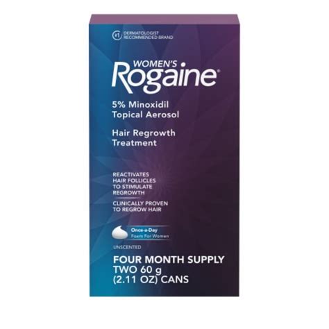 Rogaine® Women's Hair Regrowth Treatment 4-Month Supply, 2 pk / 2.11 oz ...